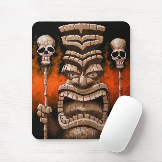 Fire Tiki Mousepad (Mit Mouse)