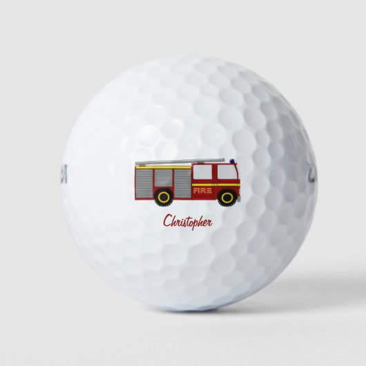 Fire Truck Design Golfball (Vorderseite)