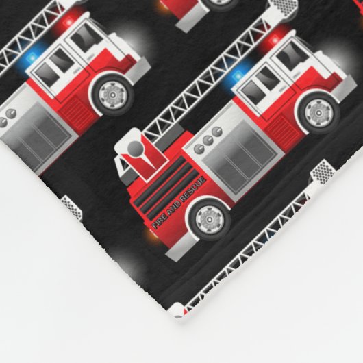 Fire Truck Fleecedecke (Ecke)
