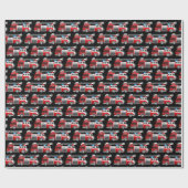 Fire Truck Geschenkpapier (Flach)