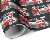 Fire Truck Geschenkpapier (Rolleneckpunkt)