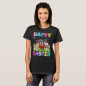 Fire Truck Happy Easter Bunny Fire Truck Easter S T-Shirt (Vorne ganz)