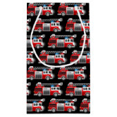Fire Truck Kleine Geschenktüte (Rückseite)