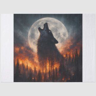 Fire Wolf Seidenpapier