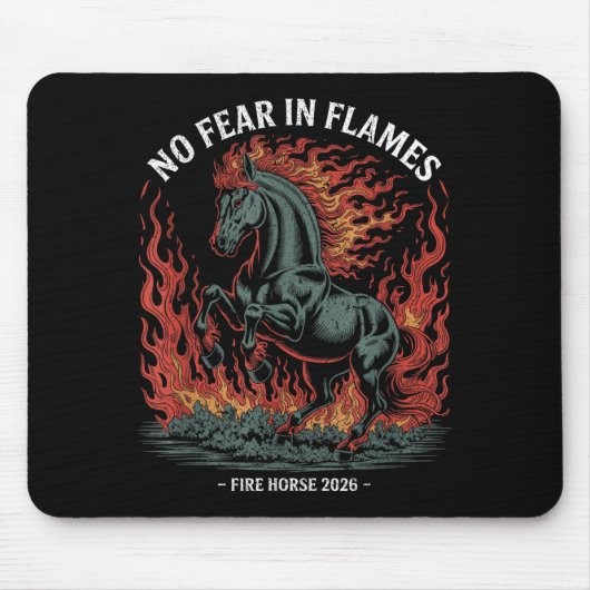 Fire Year Of The Horse – Chinese Zodiac New Year 2 Mousepad (Vorne)