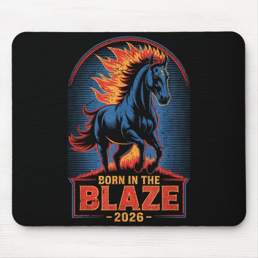Fire Year Of The Horse – Chinese Zodiac New Year 2 Mousepad (Vorne)