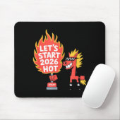 Fire Year Of The Horse – Chinese Zodiac New Year 2 Mousepad (Mit Mouse)