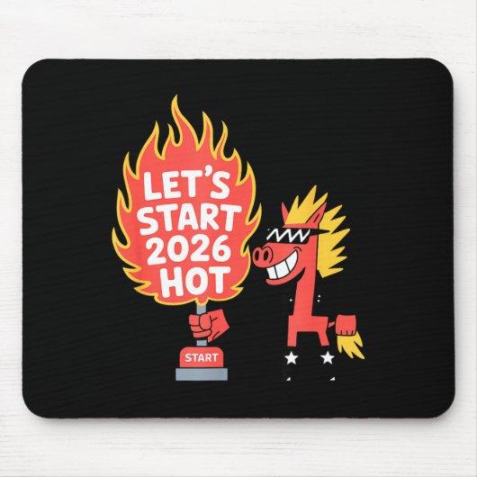 Fire Year Of The Horse – Chinese Zodiac New Year 2 Mousepad (Vorne)