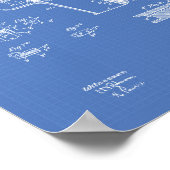 Firearm 1911 Patent Art Blueprint Poster (Ecke)