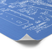 Firearm 1913 - Art Blueprint Poster (Ecke)