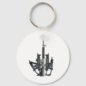 Firearm Middle Finger Schlüsselanhänger (Vorderseite)