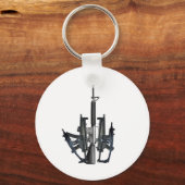 Firearm Middle Finger Schlüsselanhänger (Vorderseite)