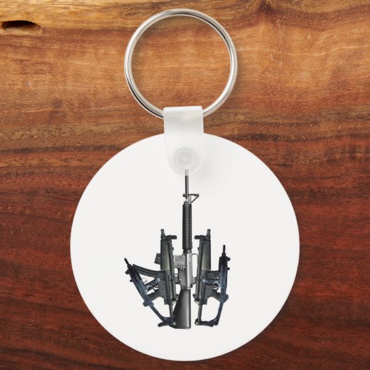 Firearm Middle Finger Schlüsselanhänger (Vorderseite)