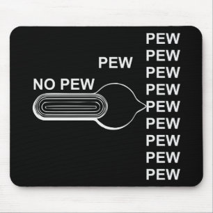 Firearm Selector Switch Pew Pew Pew # Mousepad