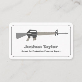 Firearms Gul Store Custom QR Visitenkarte