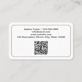 Firearms Gul Store Custom QR Visitenkarte (Rückseite)