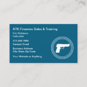 Firearms Range And Safety Training Visitenkarte (Vorderseite)