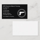 Firearms Range And Safety Training Visitenkarte (Vorne/Hinten)