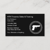 Firearms Range And Safety Training Visitenkarte (Vorderseite)