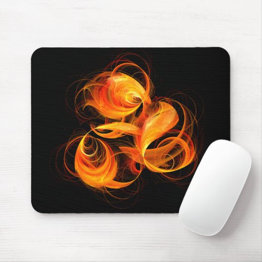 Fireball Abstract Art Mousepad (Mit Mouse)