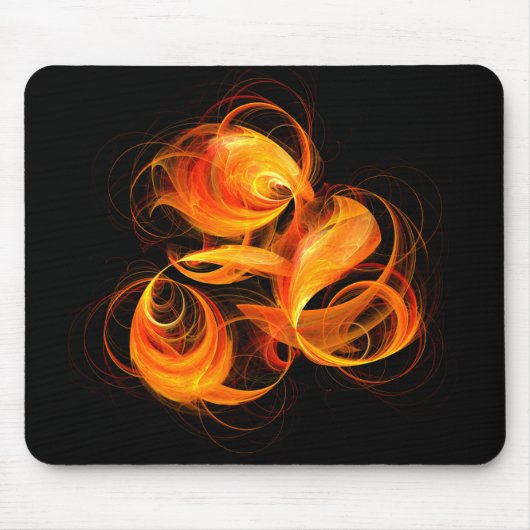 Fireball Abstract Art Mousepad (Vorne)