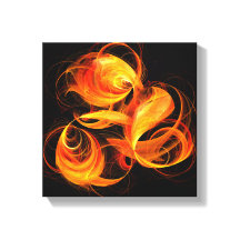 Fireball Abstrakt Art Black und White