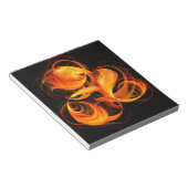 Fireball Abstrakt Art Notepad Notizblock (angewinkelt)