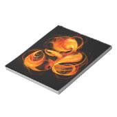 Fireball Abstrakt Art Notepad Notizblock (Rotiert)