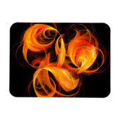 Fireball Abstrakt Art Premium Magnet (Horizontal)