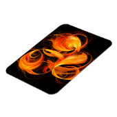 Fireball Abstrakt Art Premium Magnet (Linke Seite)