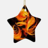 Fireball Abstrakt Art Star Ornament (Rechts)