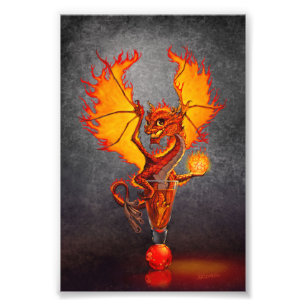 Fireball Dragon 4x6 Print Fotodruck