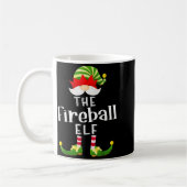Fireball Elf Group Christmas Funny Pajama Party Kaffeetasse (Links)