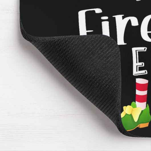 Fireball Elf Group Christmas Funny Pajama Party Mousepad (Ecke)