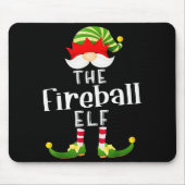 Fireball Elf Group Christmas Funny Pajama Party Mousepad (Vorne)