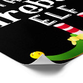 Fireball Elf Group Christmas Funny Pajama Party  Poster (Ecke)