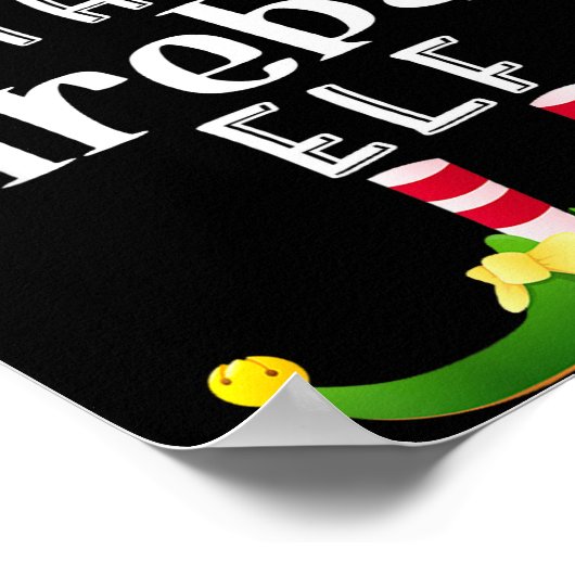 Fireball Elf Group Christmas Funny Pajama Party  Poster (Ecke)