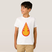 Fireball-Grafik: Feuerball: Flammen T-Shirt (Vorne ganz)