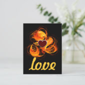 Fireball-Liebe Postkarte (Stehend Vorderseite)