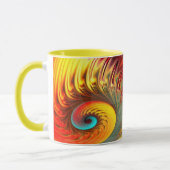 Fireball Mandelbrot Fraktal Spiral Tasse (Links)