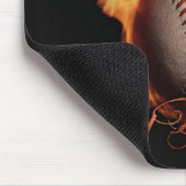 Fireball Muster Baseball Liebhaber Maus Pad Mousepad (Ecke)