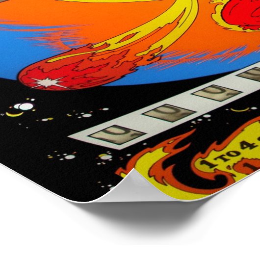 Fireball Pinball Poster (Ecke)