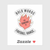 Fireball Range D&D-Aufkleber Aufkleber (Blatt)