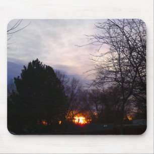 Fireball Sunrise Mousepad