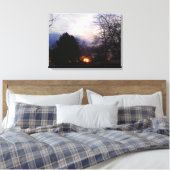 Fireball Sunrise Wrapped Canvas Leinwanddruck (Insitu (Schlafzimmer))