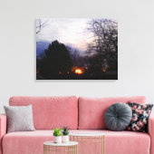 Fireball Sunrise Wrapped Canvas Leinwanddruck (Insitu (Wohnzimmer))