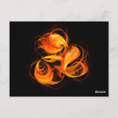 Fireball-Tischnummer Postkarte (Rückseite)