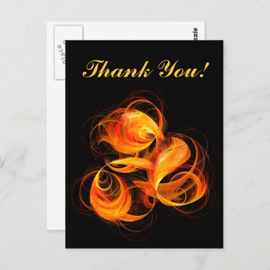 Fireball Vielen Dank Postkarte (Vorne/Hinten)