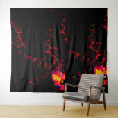 Fireballs Tapestry Wandteppich (Beispiel (Horizontal))