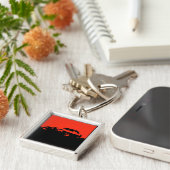 Firebird, 1969 - Rot auf dunklem Schlüsselanhänger (Seite)